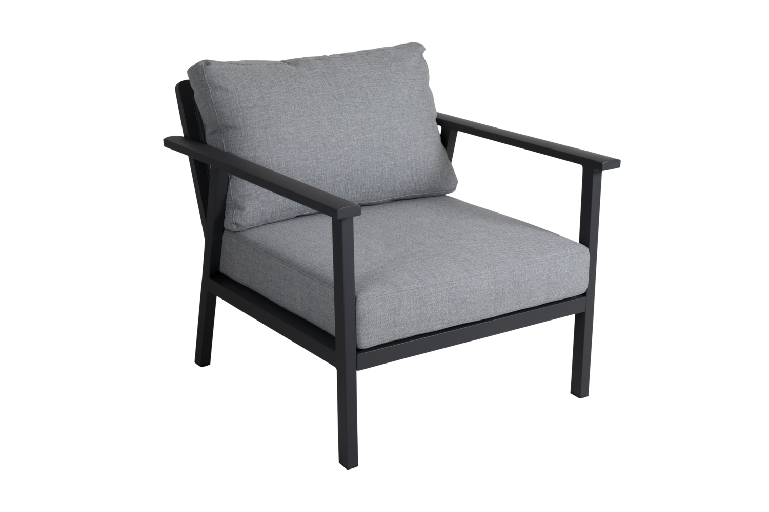 Samvaro Low armchair Anthracite/Pearl grey | Brafab